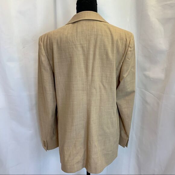 MAXMARA NWOT tan camel caramel brown 100% wool blazer Sz 14 - Picture 5 of 15